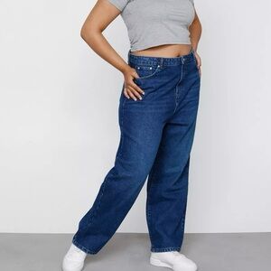 NWT Nasty Gal Plus Size 16 Dark Wash Mom Jeans
